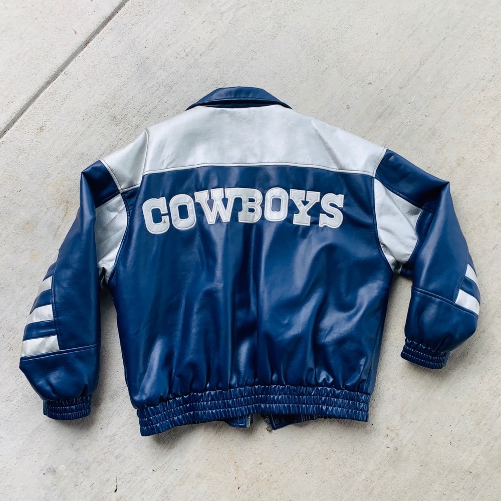 Vintage Leather Dallas Cowboys football Jacket
